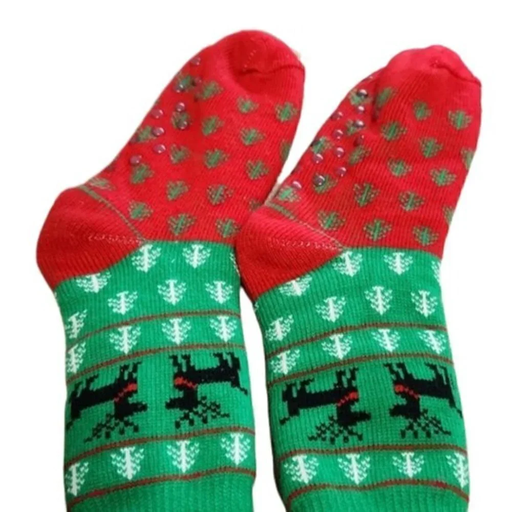 Reindeer Christmas Fluffy Socks